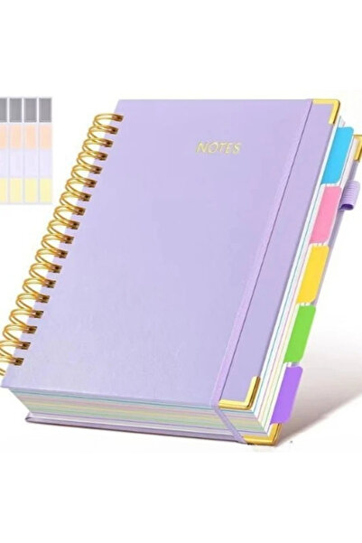choice2 Purple 1pc Extra Large Hardcover Spiral Notebook - with Removable Div...