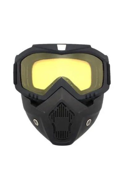 Choice3 YELLOW UV400 Protective Bicycle Motorcycle Helmet Mech Mask Motocross...