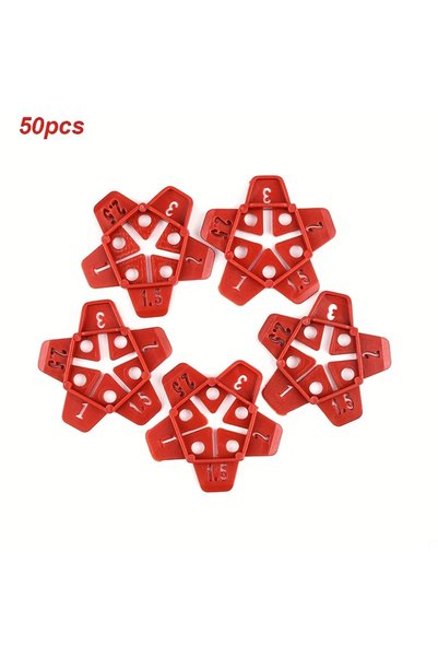 Choice 50pcs 50pcs 5 in 1 Tile Spacer Plastic Ceramic Gap Locator Cross with ...