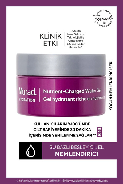 Murad Nemlendirici - Hydration Vitamin ve Peptit İçeren Besleyici, Yoğun Nem ...