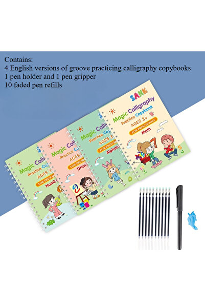 Choice5 16pcs set Sank Magic Practice Copybook Pen Preschools Kids Calligraph...
