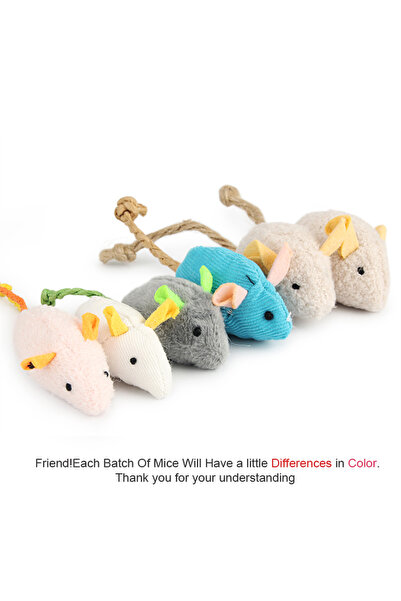 Choice A Style 6pcs 6pcs Mix Pet Toy Catnip Mice Cats Toys Fun Plush Mouse Ca...