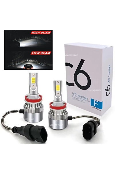Choice5 H8 H9 H11 أبيض قطعتين C6 C6 مصباح LED H4 H7 5202 H13 مصباح سيارة بروج...