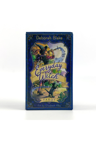 Choice DEEP BLUE 1 Box Everyday Witch Tarot Deck with Guidebook - 78 Card Set...