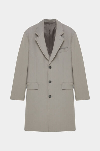 W Collection BEJ STANDART KALIP KLASİK YAKA PALTO