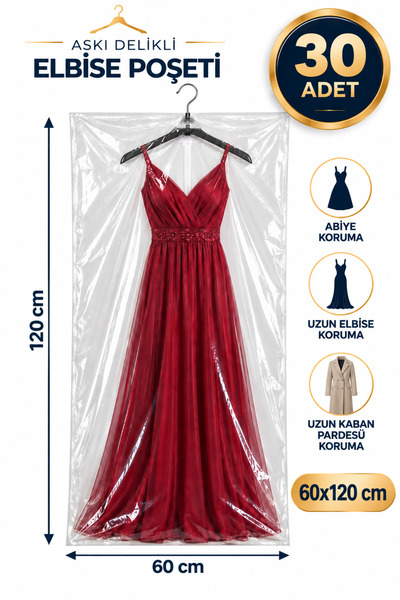 erfa plastik ambalaj 1984'den beri Askı Delikli Uzun Elbise Kılıfı 60×120 cm ...
