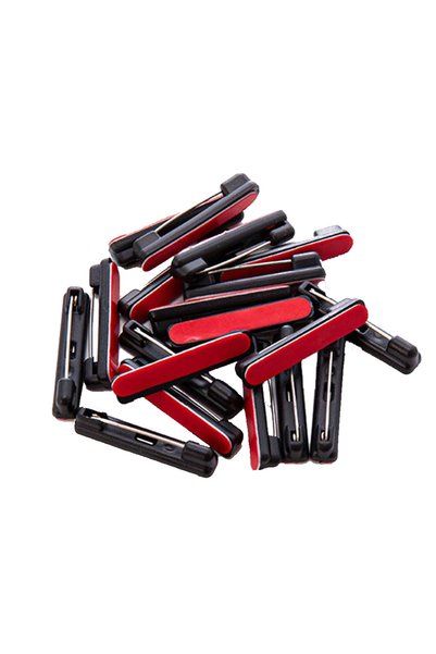 Choice 22mm Black with Adhesive 50pcs Black White Safety Pins Badge Pins with...