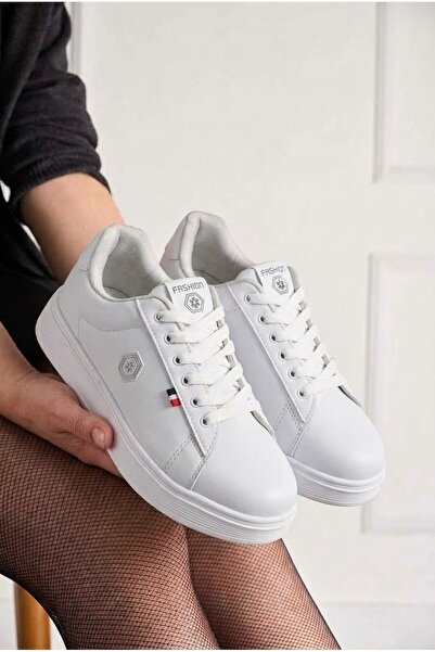 İmerShoes Unisex Spor Ayakkabı Rahat Yumuşak Taban Kaymaz Günlük Bağcıklı Sneaker 034