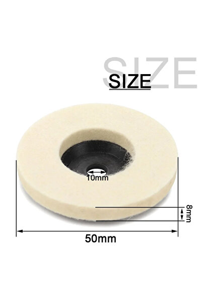 Choice1 2inch 50/75mm Wool Polishing Wheel Felt Pads Angle Grinder Disc For M...