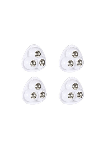 Choice1 White 4Pcs Self Adhesive Mini Caster Wheels, 360° Swivel Stick on Whe...