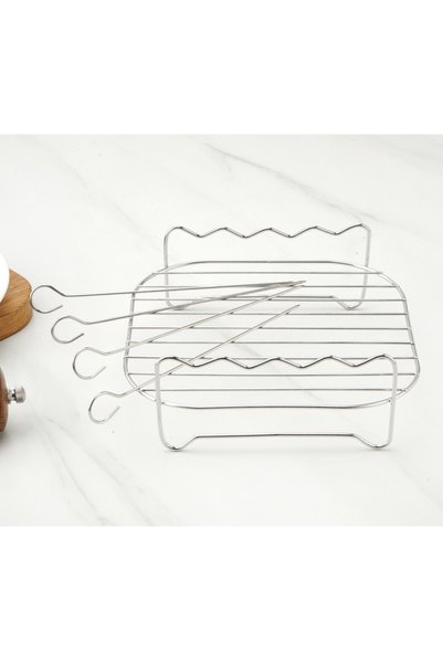 Choice grill Baking stick Outdoor Grill Set with Skewers Square Air Fryer Gri...
