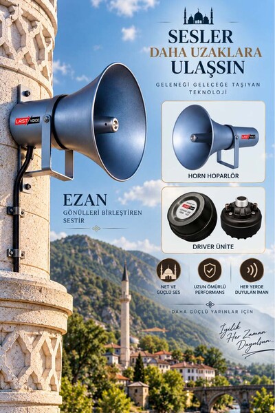Lastvoice Hv-100 Horn Tipi Cami Ezan Hoparlörü 100 Watt
