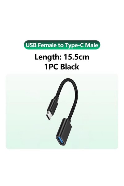 Choice 1x USB to C Cable USB to USB C Adapter for iPhone 17 USB C Female to U...