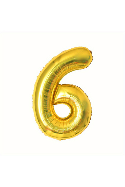 Choice NUMBER 40inch Number 6 40 inch Gold Color Number Balloons, Big Huge Nu...