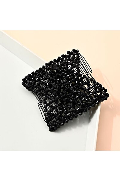 Choice5 4 black Fashion Hair Comb Claw Bun Ladies Magic Beads Elastic Double ...