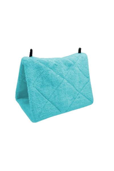Choice 17x12x13cm Blue Winter Pet Bird Parrot Cages Warm Plush Hammock Hut Te...