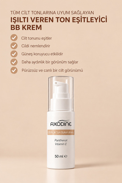 axodine Radiant Tone Equalizer Light Tone Sunscreen Effective Moisturizing Bb Cream - 50 ml