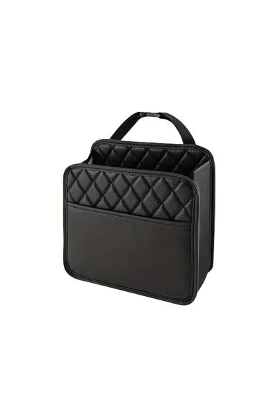 Choice black PU Leather Car Seat Organizer Storage Bag for All Vehicle Models...