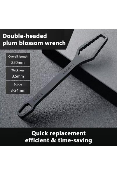 Choice1 220mm 8-24mm SEAMETAL Universal Torx Wrench Adjustable Wrench Board D...
