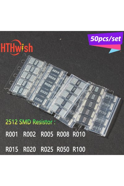 Choice 2512 SMD Resistor 50PCS/lot 2512 SMD Resistor set 1% Alloy Resistance ...