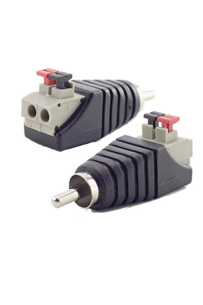 Choice8 2PCS Male 2/6/10PCS AV Plug RCA Lotus Head Press Terminal Monitoring ...