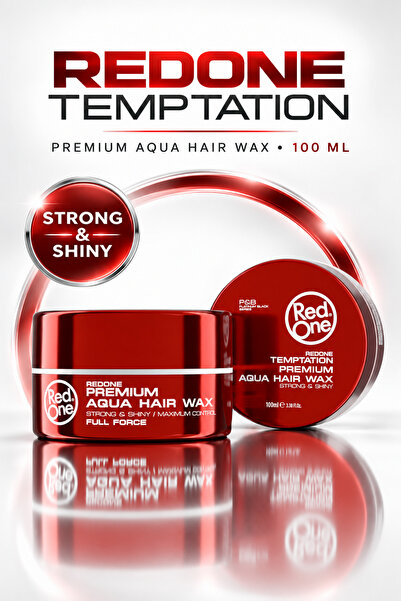 Red One Redone Red Temptation Premium Aqua Hair Wax 100 ML - Kontrollü Saç St...