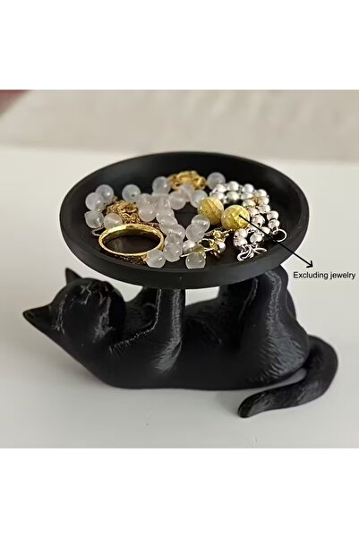 Choice Cat Tray Simple Style Fun Cat Jewelry Tray, Desktop Jewelry Storage Tr...