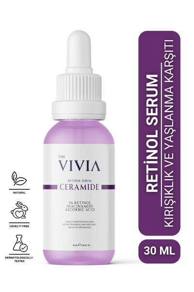 The Vivia Kırışıklık, Ince Çizgi Ve Yaşlanma Karşıtı Retinol Serum Askorbik A...