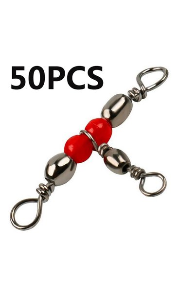 Choice 50PCS 10/30/50Pcs Solid Ring Fishing Tackle Accessory equipment Fishin...