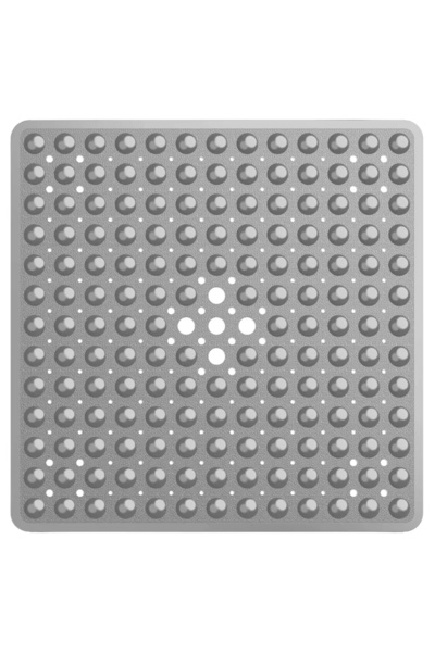 Choice4 53x53cm Solid Gray 53x53cm Non Slip Shower Mat for Inside Shower Stal...