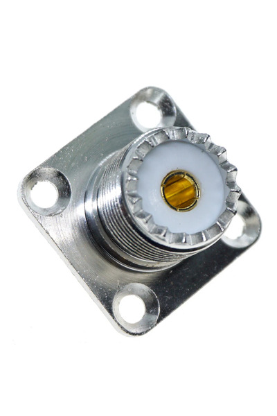 Choice 1Pcs C brass 1Pcs UHF Female SO239 UHF Male PL259 flange mount RF Conn...