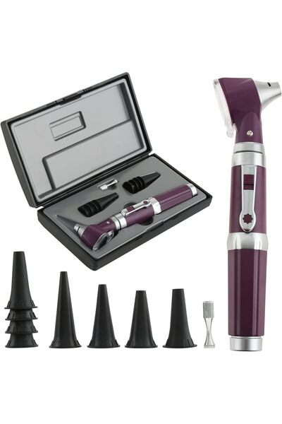 Choice Otoscope Kit Ear Scope with Light 3X Magnification 4 Speculum Tip Size...