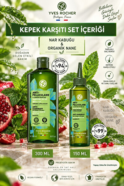 Yves Rocher Kepek Karşıtı Ve Saç Derisi Yatıştırıcı 2'li Saç Bakım Seti - Sül...