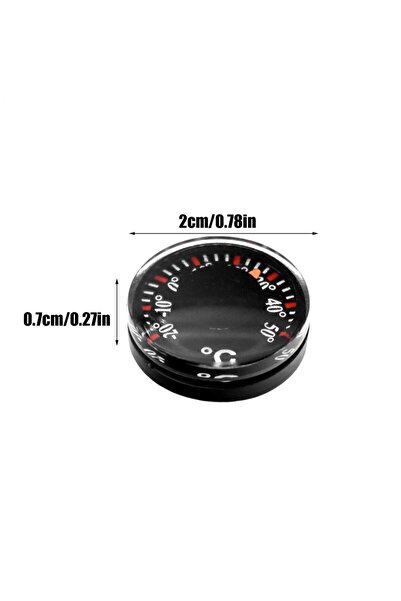 Choice black 1-Piece Mini Car Thermometer Battery-free Dashboard Thermometer,...