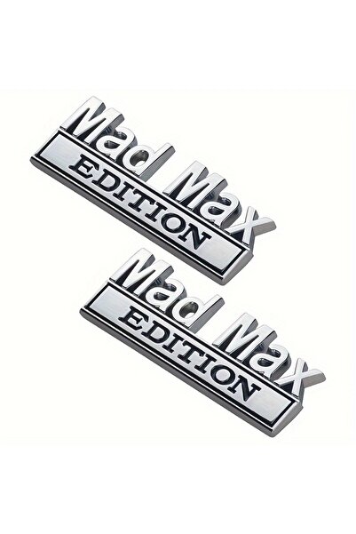 Choice 2pcs Silver 2PCS Mad Max Edition Emblem Sticker Badge Fender Funny Dec...