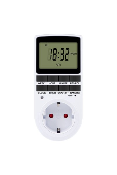Choice4 EU Plug Electronic Timer Socket LCD Digital Timer Switch EU FR US UK ...