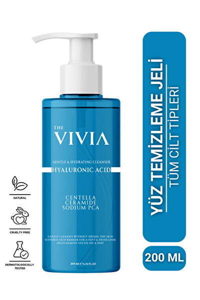 The Vivia Sebum Dengeleyici, ve Siyah Nokta Karşıtı Yüz Temizleme Jeli Tüm Ci...