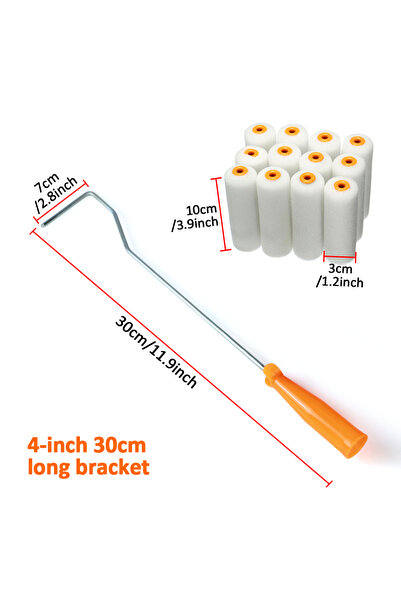 Choice 1 set 13Pcs/Set 100mm Sponge Paint Roller Mini Paint Roller Cover Repl...