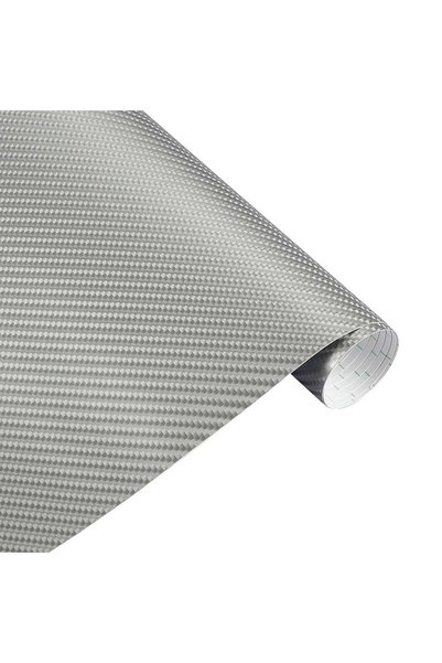 Choice Silver 152cm*200cm 4D Carbon Fiber Vinyl Film Car Styling Wrapping She...