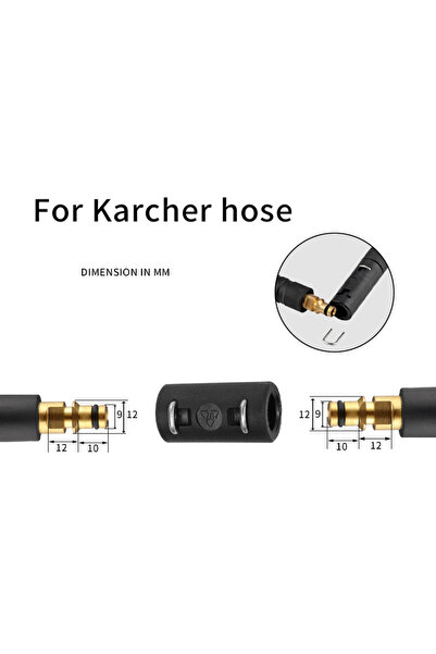 Choice4 موصل أنبوب تمديد لـ Karcher K2-K7، محول خرطوم غسيل بالضغط العالي لـ K...