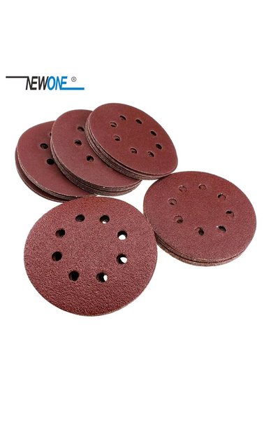 Choice1 Grit 120 NEWONE 10pcs/set 5'/5inch Sanding Discs 8 Holes Sandpaper Pa...