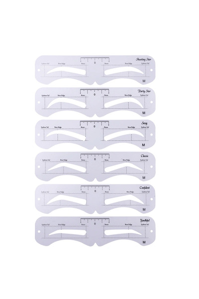 Choice1 M The New Fixed PVC Eyebrow Shaper Template Can Be Reused With High-q...
