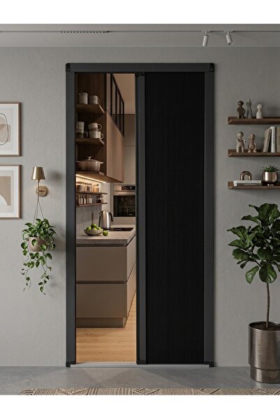 Nakkash EXCLUSIVE 140x200 Termal Kumaş Akordion Kapı Antrasit