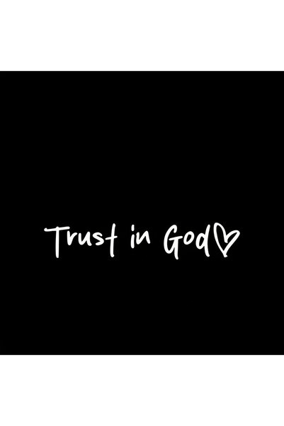 Choice1 1 pc white Trust in God Believe in God Rearview mirror stickers God l...