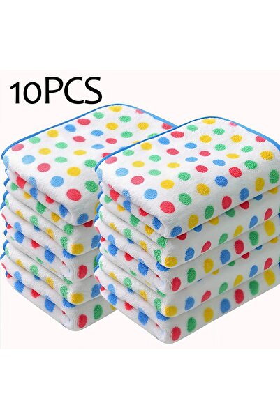 Choice 10pcs 5PCS/10PCS Colorful Drying Towels, Absorbent Cleaning Cloth, Han...
