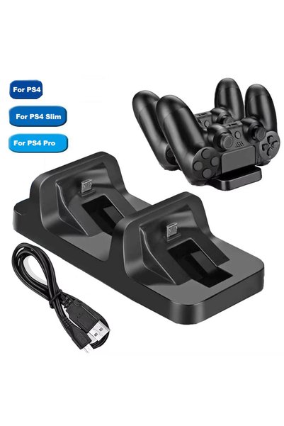 Choice For ps4 USB Dual Charge Dock For PS4 Controller Gaming Charging Stand ...