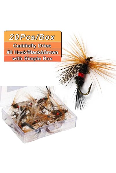 Choice 20pcs 5/10/20Pcs Insects Flies Fly Fishing Lures Dragonfly Topwater Ba...