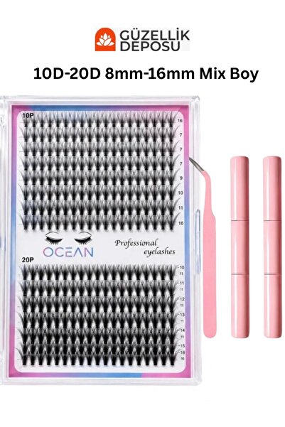 Güzellik Deposu 280li Takma Kirpik Seti 10D-20D (10-16mm) Doğal Görünüm