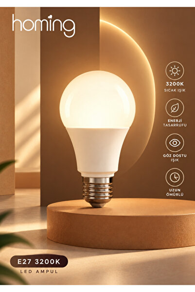 HOMİNG Led Ampul E27 9w 850lm Ayd-3706