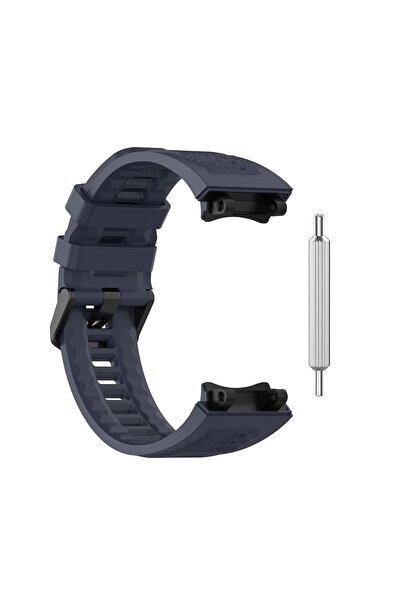 Choice For Amazfit T-Rex 2 Blue Silicone Black Band Strap For AMAZFIT T-Rex 2...